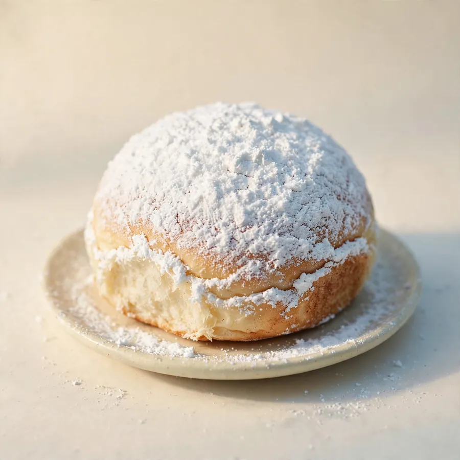 Snow sugar bun